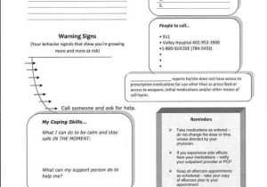 Safety Plan Worksheet Along with Adult Relapse Prevention Worksheets Google Search