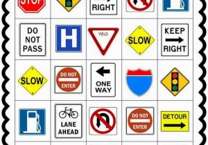 Safety Signs Worksheets Along with Printable Traffic Signs for Play Doh towns Play and Learning
