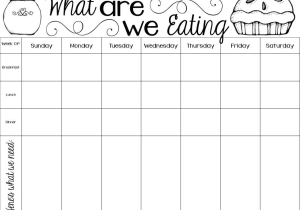Sales Pre Call Planning Worksheet with Monthly Meal Chart Template