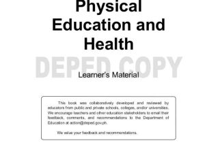 Schs Biology Data Analysis Worksheet Answers Along with Physical Education 10 Learning Material