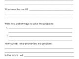 Science Worksheets Special Education and Problem solving Think Sheet for Students
