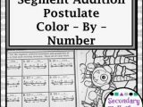 Segment Addition Postulate Worksheet Answer Key Also Angle Addition Postulate Worksheet & Geometry Mon Core Style