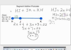 Segment Addition Postulate Worksheet Answer Key and Angle Addition Postulate Worksheet & Geometry Mon Core Style