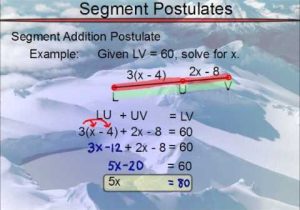 Segment Addition Postulate Worksheet Answer Key or Geometry Segment Postulates Ruler and Segment Addition Did Not