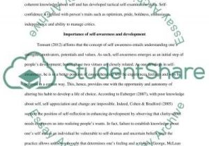 Self Awareness Worksheets for Adults with Self Development Essay Self Awareness and Continuous Self