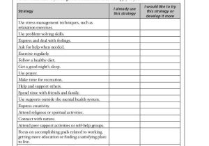 Self Care Worksheets for Adults and Wsm English Workbook