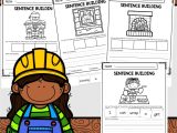 Sentence Building Worksheets for Kindergarten as Well as December Sentence Building