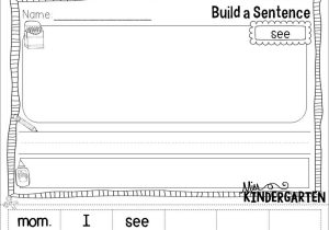 Sentence Building Worksheets for Kindergarten or Sentence Writing Worksheets for Kindergartences Awesome Fancy Kinder