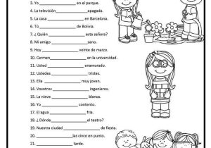 Ser Estar Worksheet or Pin by Kimberly Obenauer On Teaching Spanish Pinterest