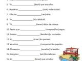 Ser Estar Worksheet together with Free Spanish Verb Conjugation Sentences Worksheets Packet On
