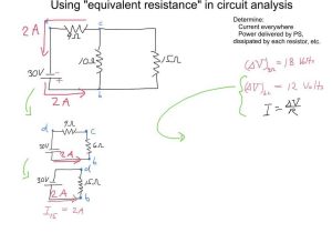 Series Parallel Circuit Worksheet Along with Using Equivalent Resistance In Circuit Analysis Example