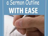 Sermon Preparation Worksheet Along with Learn to Write topical Sermon Outlines with Ease by Keeping these
