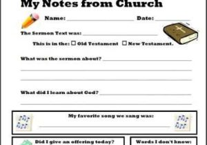 Sermon Preparation Worksheet with 19 Best Kids Sermon Notes Images On Pinterest