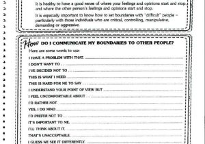 Setting Healthy Boundaries In Recovery Worksheets as Well as Healthy Relationships Worksheets Download by Building Healthy