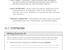 Sex Inventory Worksheet Along with the 12 Steps Of Recovery Savn sobriety Workbook