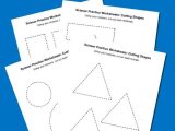 Shapes Worksheets for Preschool together with Scissor Practice Worksheets Cutting Shapes