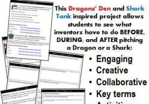 Shark Tank Worksheet Pdf and Inventor Research & Invention Project