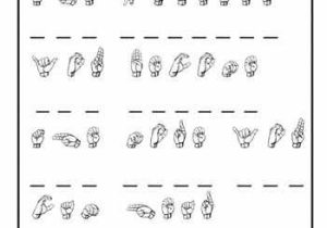Sign Language Worksheets and 13 Best Sign Language Worksheets Images On Pinterest