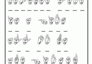Sign Language Worksheets as Well as Sign Language Alphabet Practice