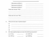 Significant Figures Worksheet Chemistry or Worksheet On Significant Figures and Density