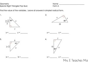 Similar Triangles Worksheet Answer Key Also 5 8 Homework 30 60 90 Triangles Key Studentlifeguide