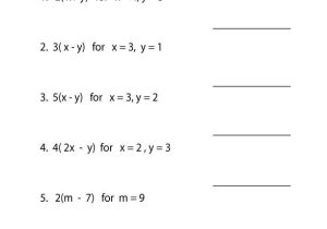 Simple Algebra Worksheets as Well as Variables Pre Algebra Worksheet Pre Algebra Worksheets
