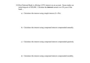 Simple and Compound Interest Worksheet as Well as Continuous Pound Interest Worksheet Worksheet Math for Kids
