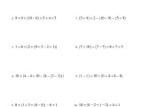 Simple Equations Worksheet together with order Of Operations Worksheet Integers order Of Operations