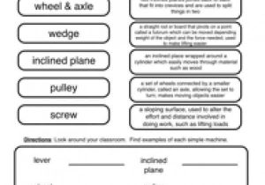 Simple Machines and Mechanical Advantage Worksheet Answers or Simple Machines Worksheet 1