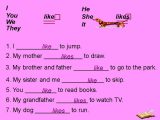 Simple Present Tense Worksheets together with Present Simple I Like to Draw He Likes