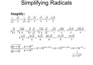 Simplifying Radical Expressions Worksheet Answers as Well as Simplifying Exponents Worksheet