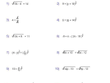 Simplifying Radical Expressions Worksheet Answers with Square Root Equations Worksheets Math Aids