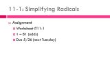 Simplifying Radicals Geometry Worksheet Along with Unique Simplifying Radicals Worksheet New 11 1 Simplifying Radicals