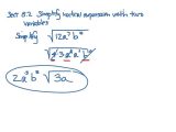 Simplifying Radicals Worksheet 1 and Exelent Free Algebraic Calculator S Worksheet Math Id