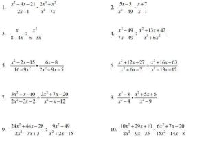 Simplifying Rational Expressions Worksheet Answers Also Worksheets 50 Inspirational Algebraic Expressions Worksheet High