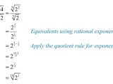 Simplifying Square Roots Worksheet Answers as Well as Rational Exponents