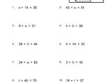 Single Variable Algebra Worksheet with Charming Grade 8 Math Equations Inspiration Worksheet Year 8 Maths