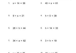 Single Variable Algebra Worksheet with Charming Grade 8 Math Equations Inspiration Worksheet Year 8 Maths