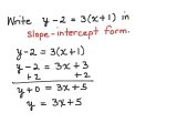 Slope and Y Intercept Worksheets with Answer Key together with Point Slope Intercept form World Of Printable and Chart