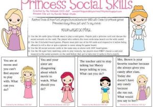 Social Skills Worksheets for Middle School Pdf together with Princess social Skills How Cute School Ideas
