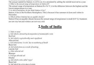 Soil formation Worksheet and Class X Geography Question Bank