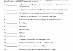 Soil formation Worksheet and Unique Weathering and soil formation Worksheet Answers Unique 25
