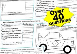 Solving Addition and Subtraction Equations Worksheets Answers or Add & Subtract Fractions Bundle Error Analysis Graphic organizers
