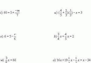 Solving Equations with Variables On Both Sides with Fractions Worksheet with Learn About solving Linear Equations with Fraction In A Linear