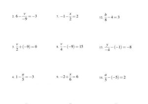 Solving Equations with Variables On Both Sides Worksheet Answer Key Also 2 Step Equations Worksheets