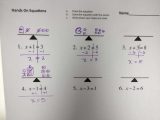 Solving Equations with Variables On Both Sides Worksheet as Well as Free Math Worksheets for High School Algebra