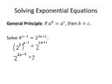 Solving Exponential Equations with Logarithms Worksheet Answers and solving Exponential Equations Not Requiring Logarithms Works