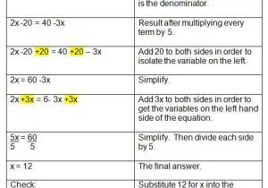 Solving for A Variable Worksheet with 75 Best solving Equations Images On Pinterest