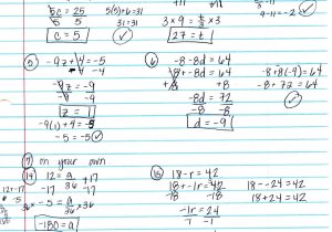 Solving Linear Equations Practice Worksheet together with Pre Algebra