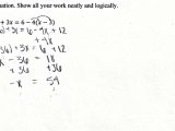 Solving Linear Inequalities Worksheet Also Math Worksheets Equations with Variables Both Sides